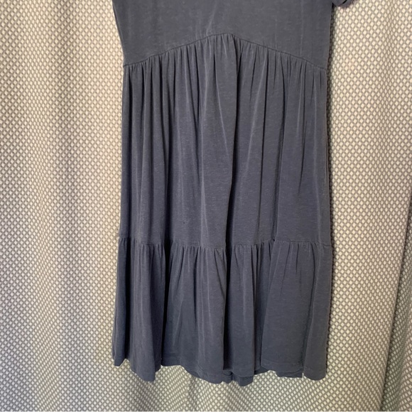 Anthropologie Sundry Vasha Tiered Mini Dress - XS, Pigment Navy - Picture 6 of 9
